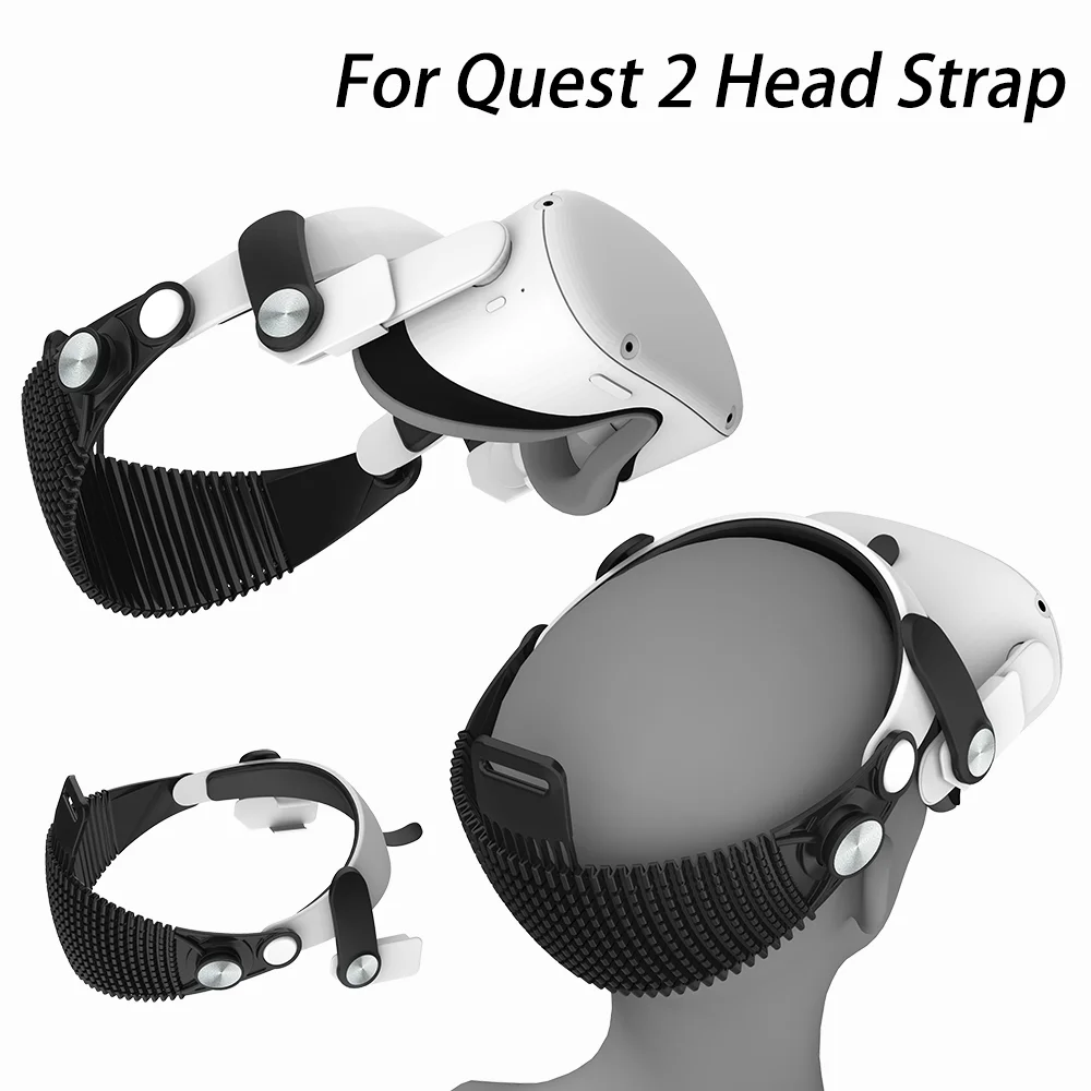 Head Strap for Meta Quest 2 –Lightweight VR Elite Strap for Lying Down Use Soft Support & Pressure-Free Design for Long Sessions