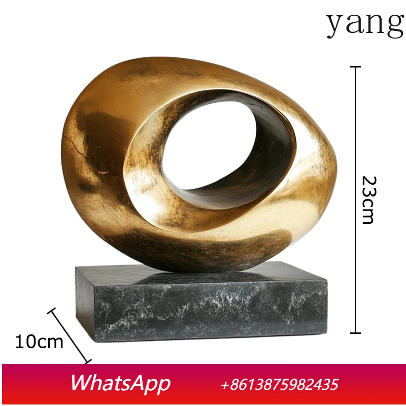 Golden Topology Structure Abstract Artwork Statue Modern Crafts Desk Decoration Minimalist Ornaments Room Aesthetics Decor