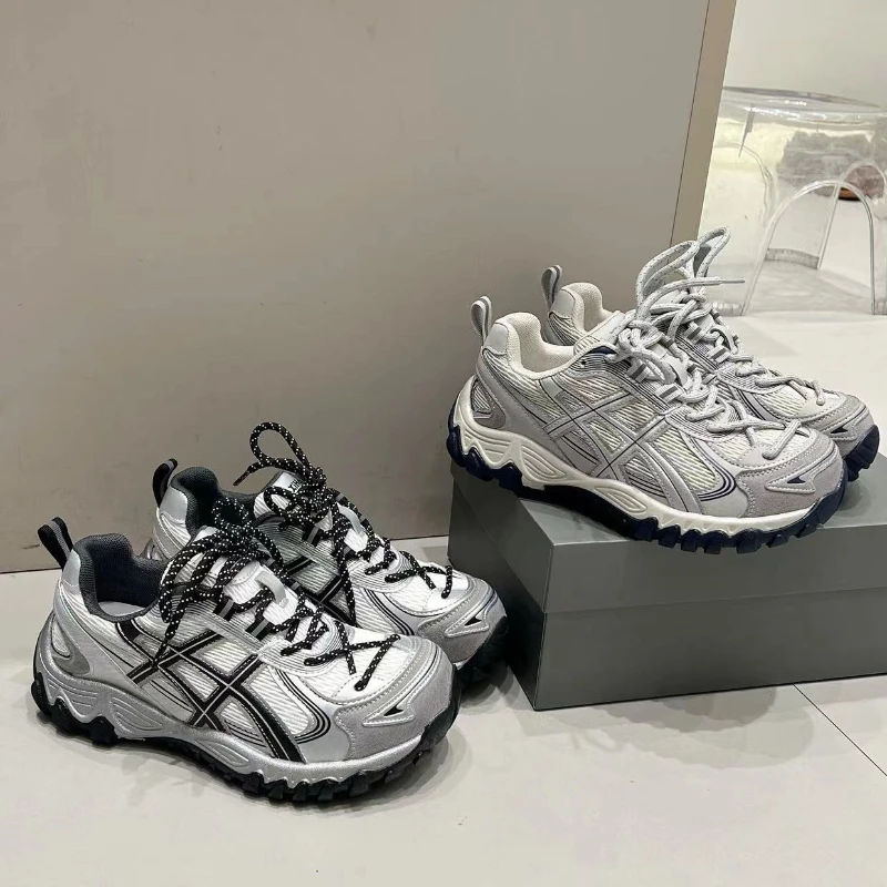 

Stylish Luxurious Woman Sneakers With Platform New Summer Casual Women's Shoes Trend Mesh Surface Breathable Sports Dad Shoes