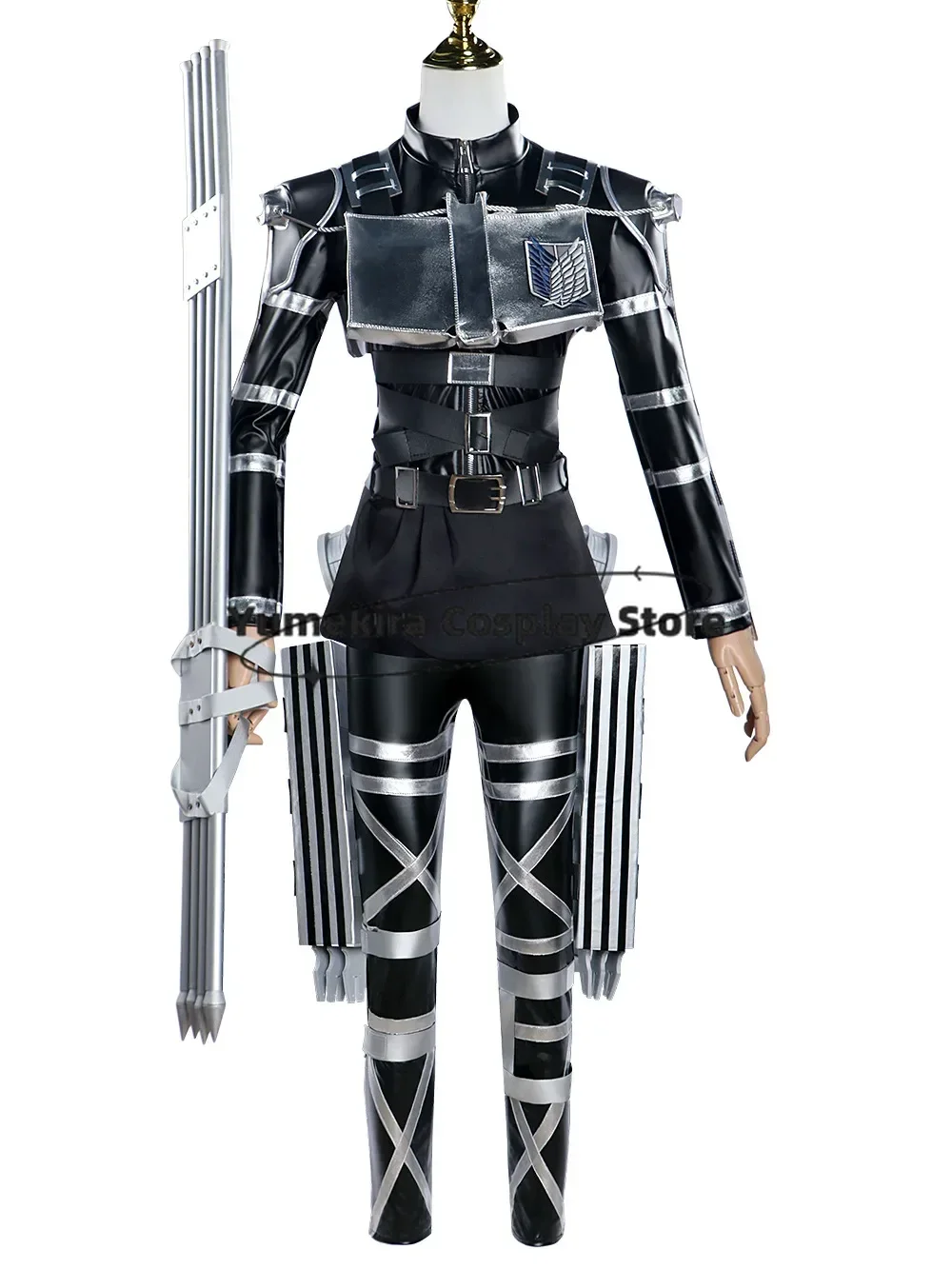 Attack On Titan Final Season Survey Corps Halloween Battle Cosplay Costume Full Set Wings Of Freedom Leather Roleplay Party Suit