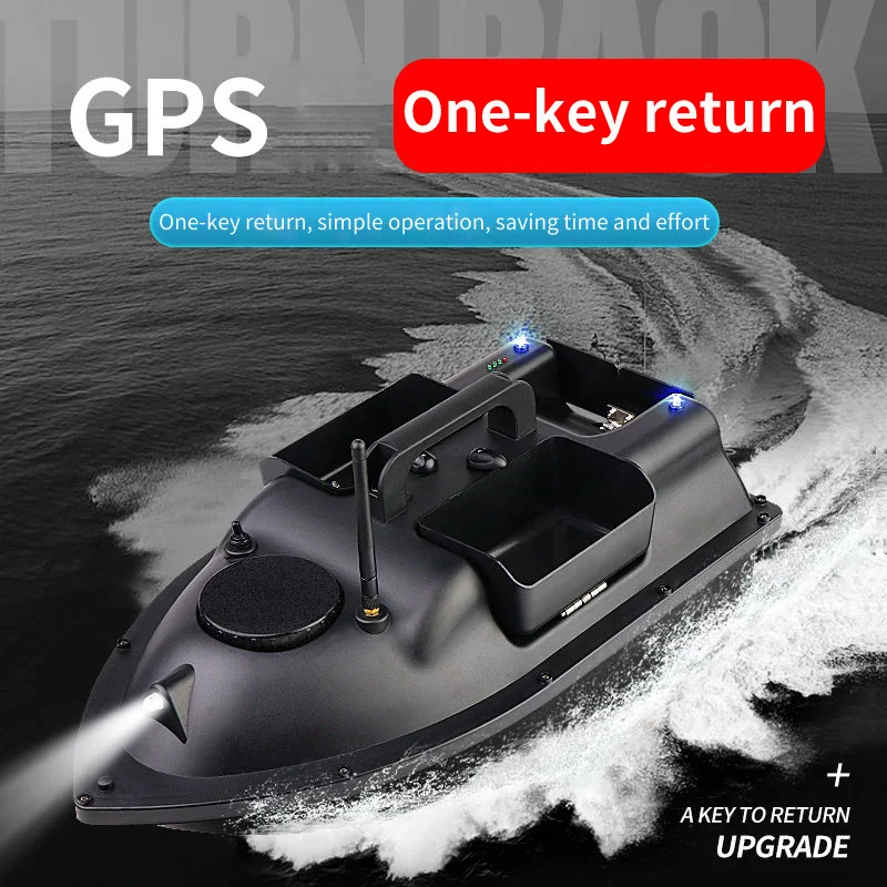 Wireless GPS Fishing Bait Boat 3 Bait Containers Bait Boat Feeder Fish Finder Device Remote Range 500m Speedboat Fishing Tools