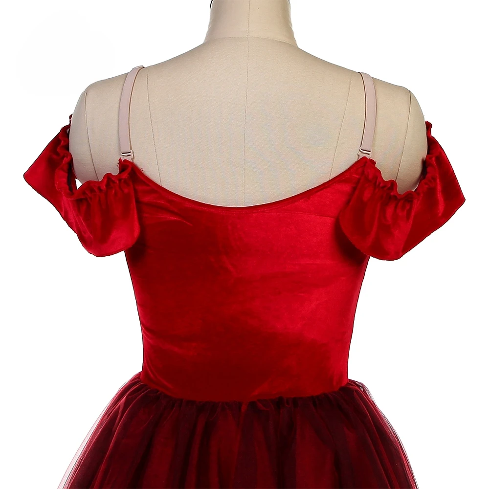 

Red Blue Long Romantic Ballet Tutu Professional Women Stager Performance Ballet Costumes Dance Tutu Ballet Dress For Kids Girls