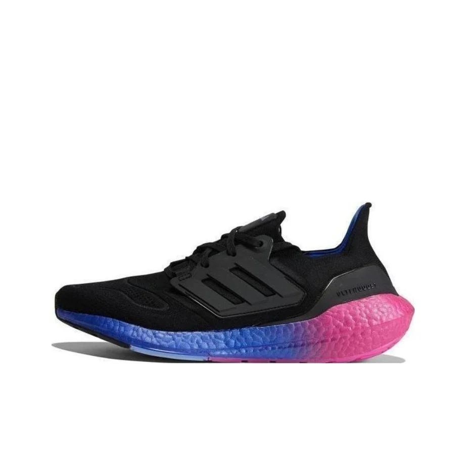 Adidas Ultraboost 22 Running Shoes Unisex Low Top Black Blue Pink HQ8593