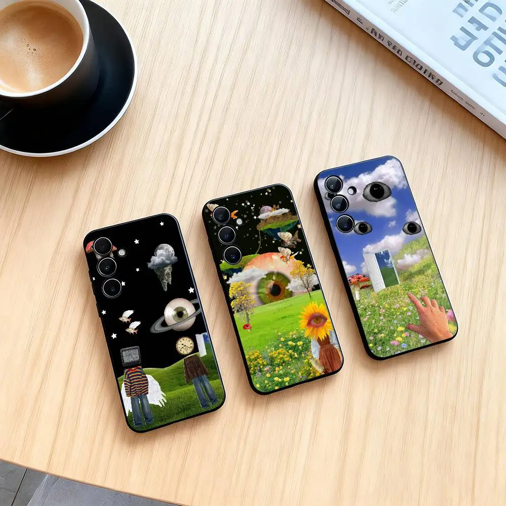 Dreamcore Aesthetic Art Phone Case For Samsung Galaxy A73,A72,A71,A70,A53,A52,A51,Others Soft Black Cover