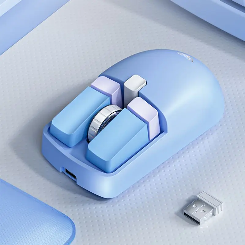 AULA SC320 Mouse Wireless 2.4G Dual-mode Bluetooth Charging Cute Girl for PC Laptop Ipad Office Esports Boy Gift