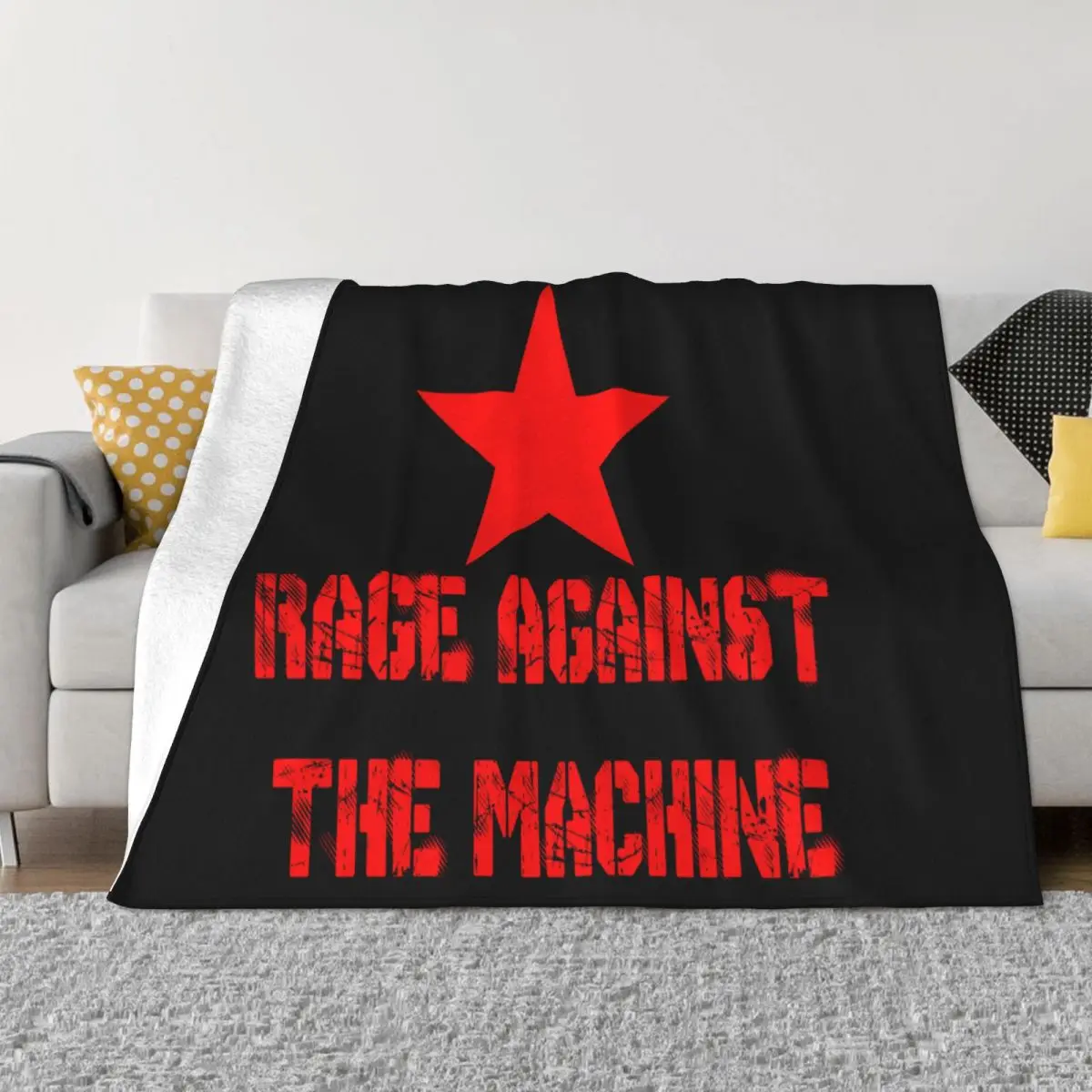 New Cool Rage Against The Machine Ratm Rock B Men Boy Gift Chinese Style Sale Brand Dj Middle Aged Throw Blanket