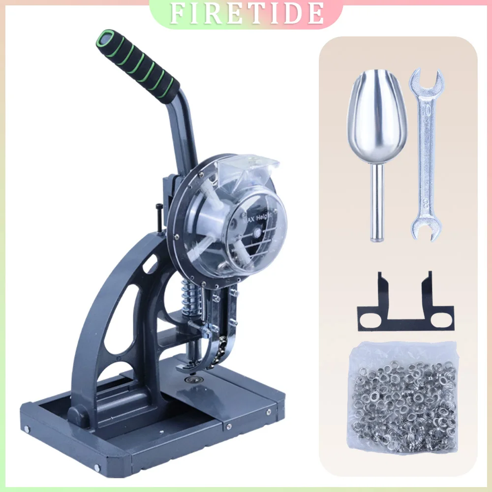 

Ring-Free Semi-Automatic Buttoning Machine for Advertising Printing Banner Fabric Chicken Eyes Buttoning Tool