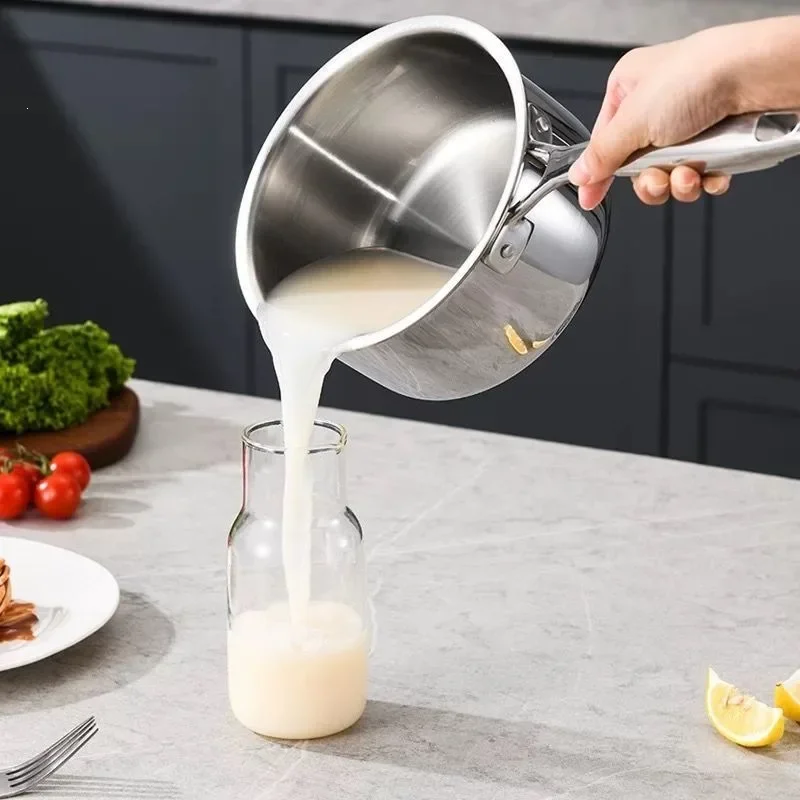 DSA super thick three-layer stainless steel pot baby complementary food household thickened milk pot thick bottom cooking soup