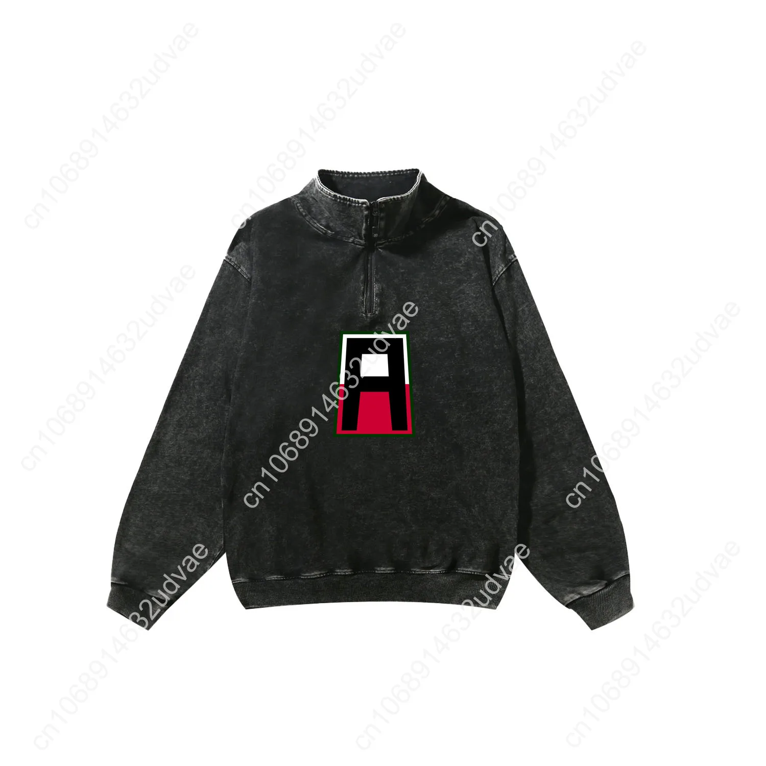 First Army Retro Sweatshirt Man Woman Teenager Vintage Pullover Half Zipper Sweat Shirt Photo Custom Made Tops Sleeved Tshirt