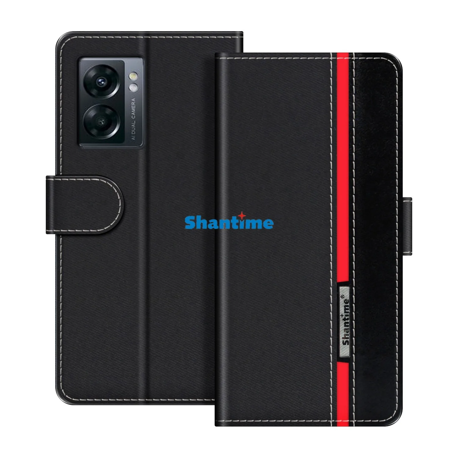 متوافق مع حافظة Oneplus Nord N300 5G الواقية ومحفظة الكتب وغطاء الهاتف الخلوي القابل للطي وحامل الهاتف الخلوي