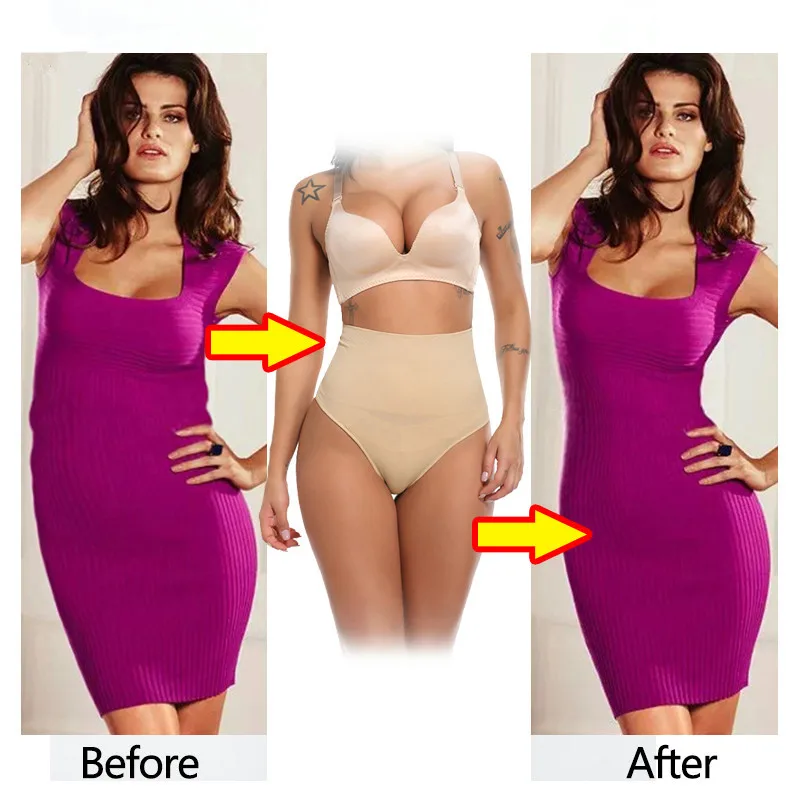 Hohe Taille Bauch Kontrolle Höschen Frauen Tanga Höschen Shaper Abnehmen Unterwäsche Butt Lifter Bauch Shaping Cincher kurze Body Shaper