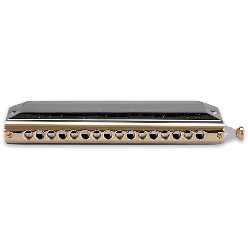 QIMEI Harmonica chromatique professionnel 16 trous 64 tons clé de C embout rond orgue buccal pour artistes haut de gamme F