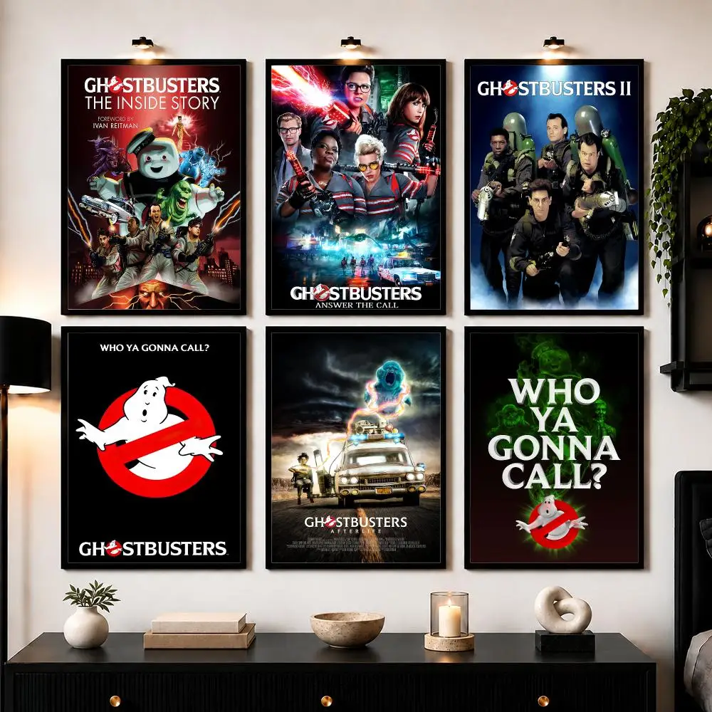 Classic Movie G-Ghostbusters Poster Wall Art Print Sticker for Bedroom Living Room Dorm Office Modern Home Decor