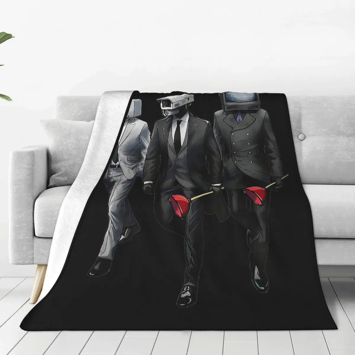 Game Titan Speakerman Skibidi Toilet Camera Titan Blankets Soft Warm Flannel Throw Blanket Bedding for Bed Picnic Travel  Couch