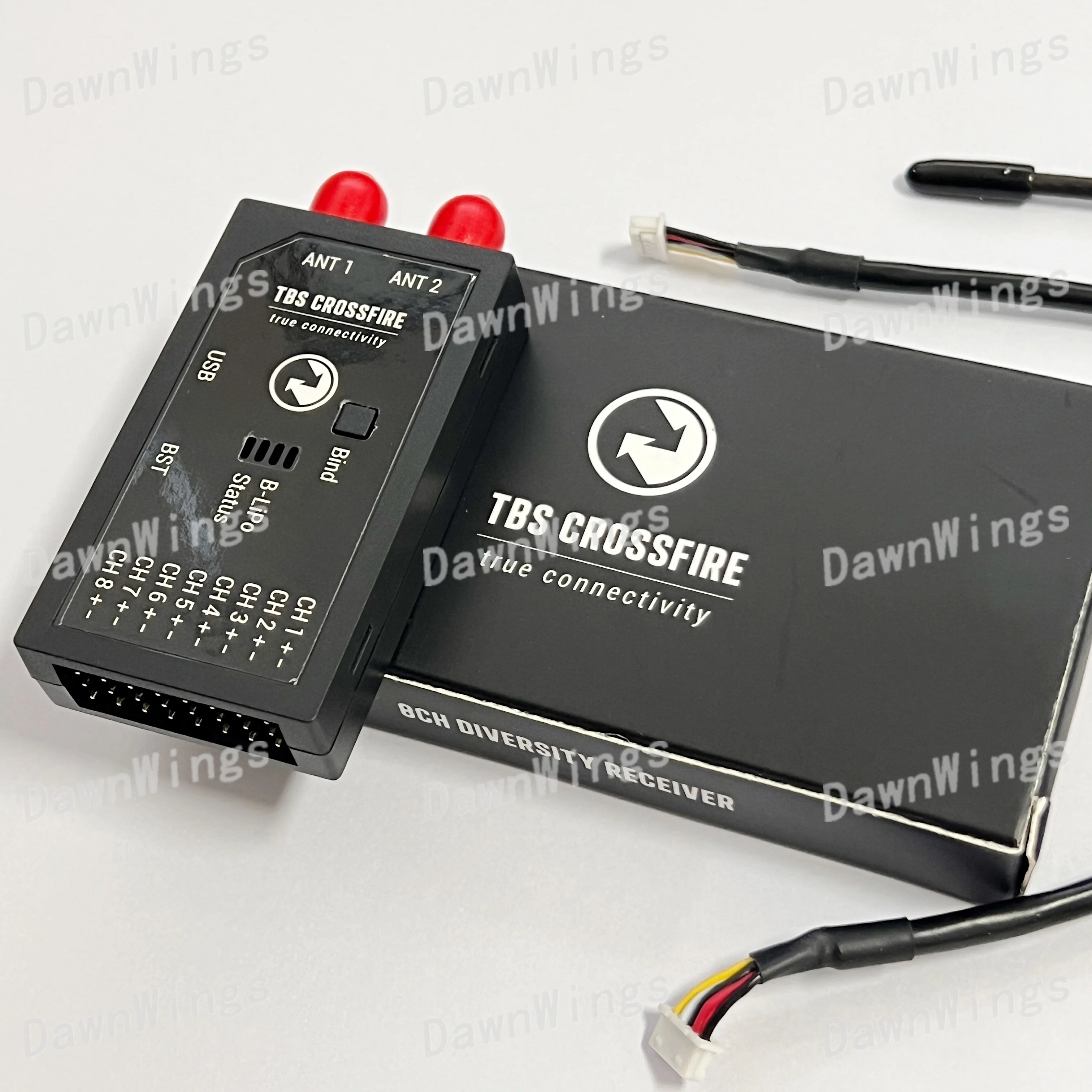 جهاز استقبال TBS CROSSFIRE 8CH DIVERSITY RX الأصلي 915 ميجا هرتز LRS أحدث أجزاء نظام طويل المدى RC #3