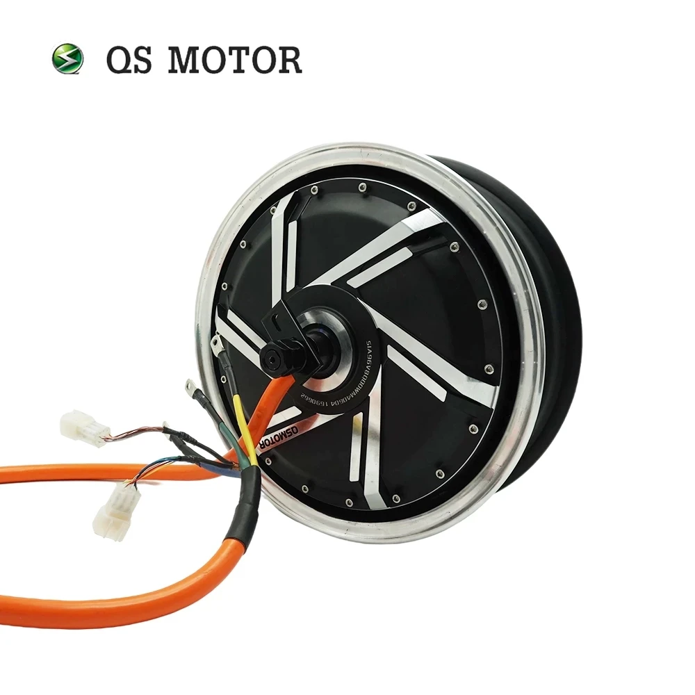 QS Motor 13*3.5inch 4000W 273 V3 High Power Hot Sale BLDC Gearless Motor In-Wheel Hub Motor For Electric Scooter