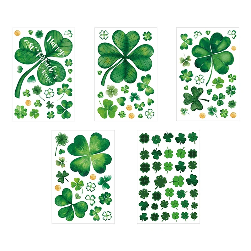 C St Patricks Day Decorations Stickers, St. Patrick's Day Window Clings Decor Easy Install Easy To Use