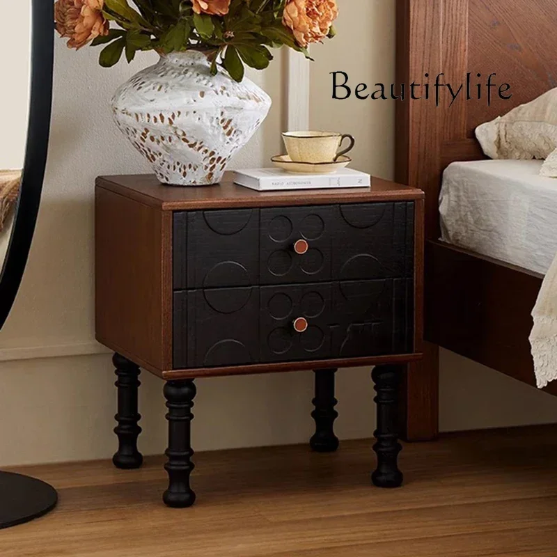 TT Vintage Design Nightstand Modern Premium Beauty Luxury Nightstand Drawers Storage Cajones De Dormitorio Bedroom Furniture