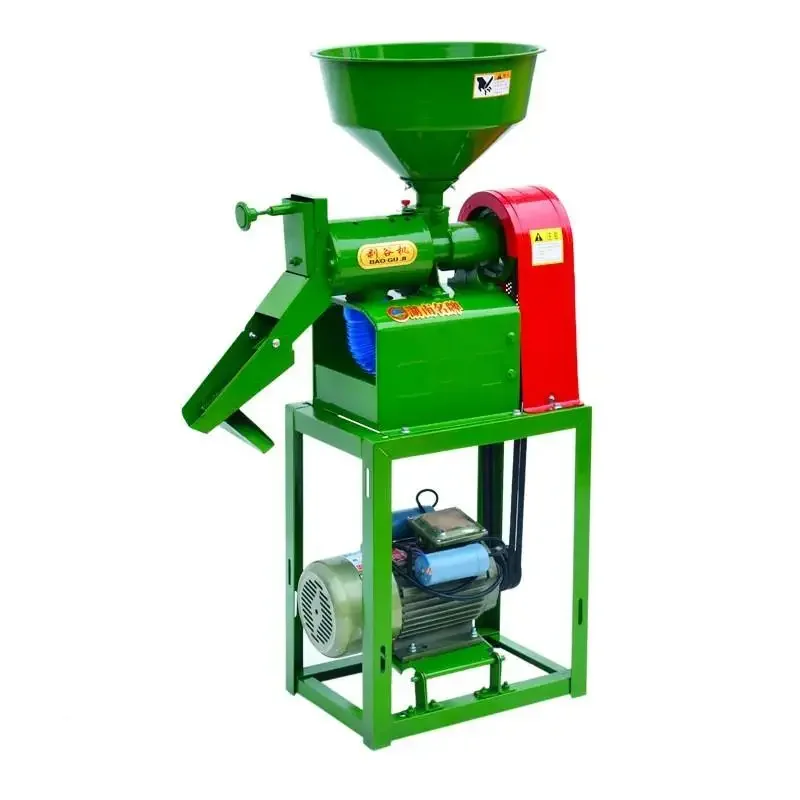 Automatic Rice Mill Machine For Sale / Mini Rice Mill With Motor For Home Use