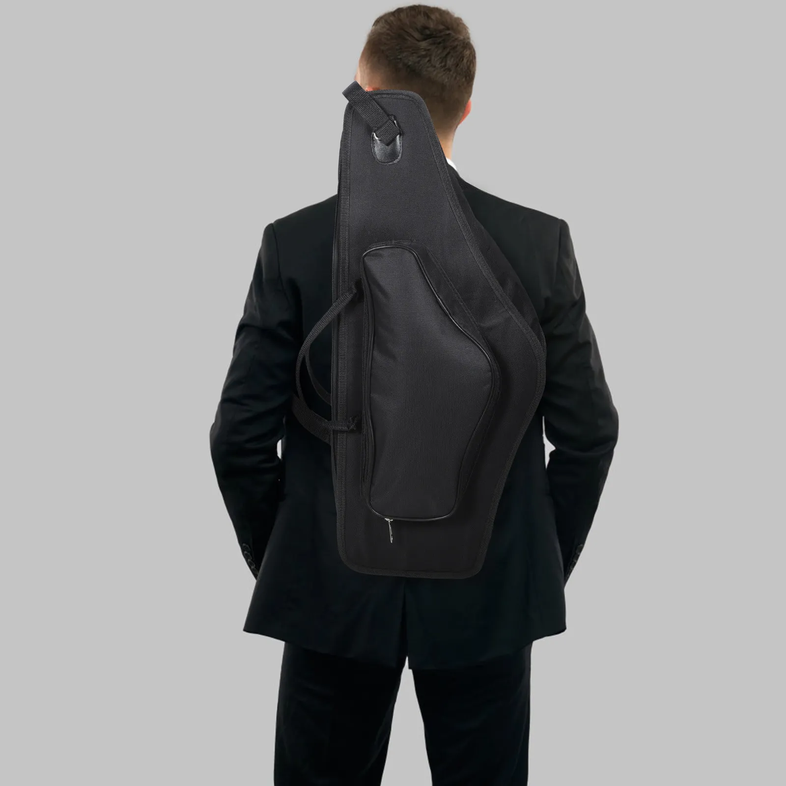 

Портативный чехол для саксофона, сумка для хранения альт-саксофона, ударопрочная ткань, большая вместимость, регулируемый плечевой ремень, сумка для переноски инструмента