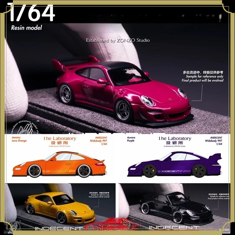 In stock The Laboratory Research Institute 1:64 resin INDECENT997 modification replica car model collection display piece
