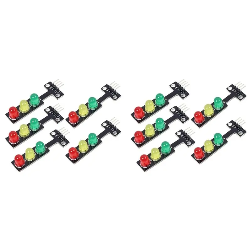 24-Hour Delivery 10PCS Mini Traffic Light LED DC 5V 5MM Display Module DIY Project Kit, Traffic System Model Traffic Light