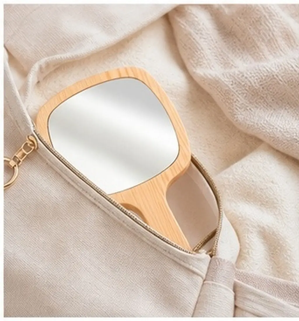 1Pcs Creative Makeup Mirror Compact Ergonomic Design Durable Portable Vanity Mirror Perfect Gift for Women and Friends