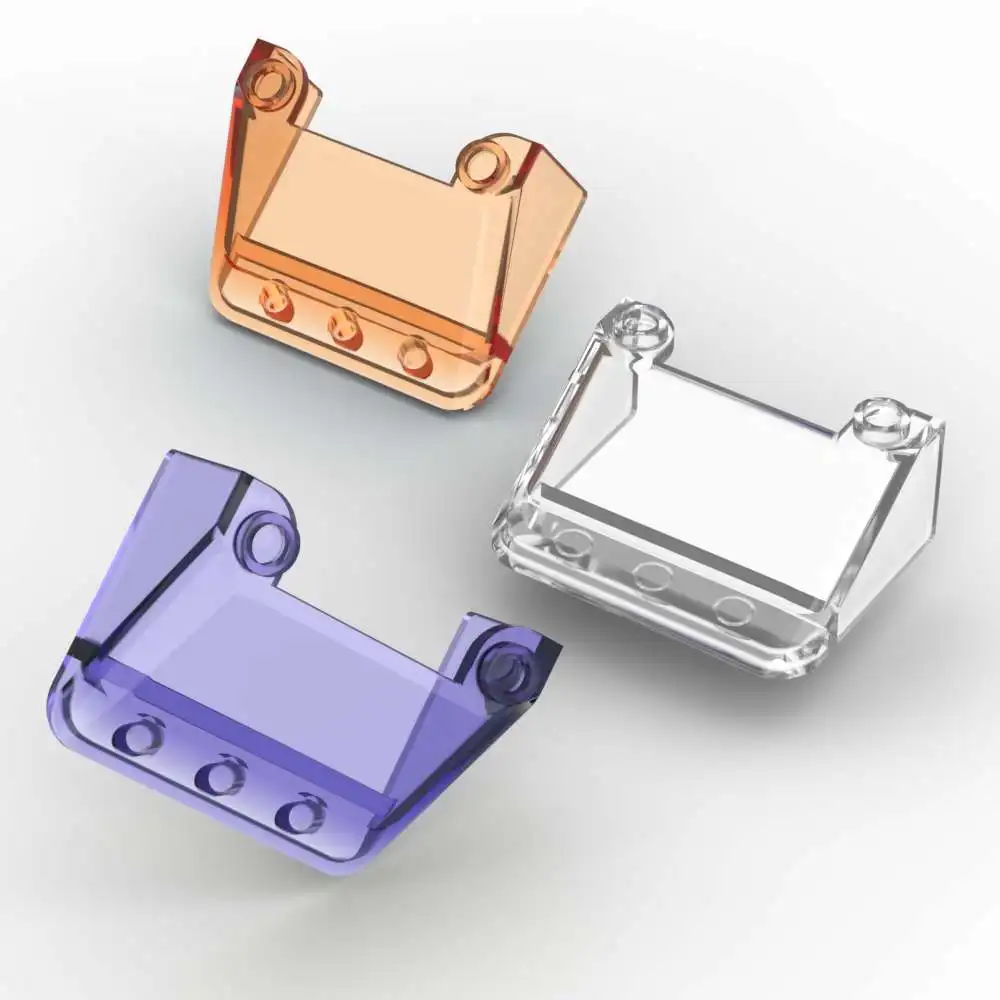 

MOC 1PCS 57783 1/3 Large Glass Surface Brick Windscreen 3x4x1 Stitching Substitutable Building Block Toy Adult Boys Holiday Gift