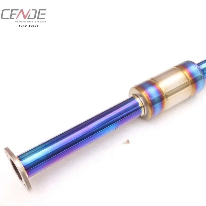 Premium Cende/OEM Focus Titanium & Stainless Steel Valve Catback Exhaust Muffler System Retrofit Upgrade SS304 Racing Tuning Kit