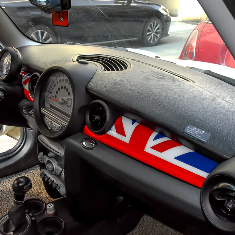 Car Center Control Panel Dashboard Strips Trim Interior Accessories For Mini Cooper R55 Clubman R56 R57 R58 R59 2010 2009 2008