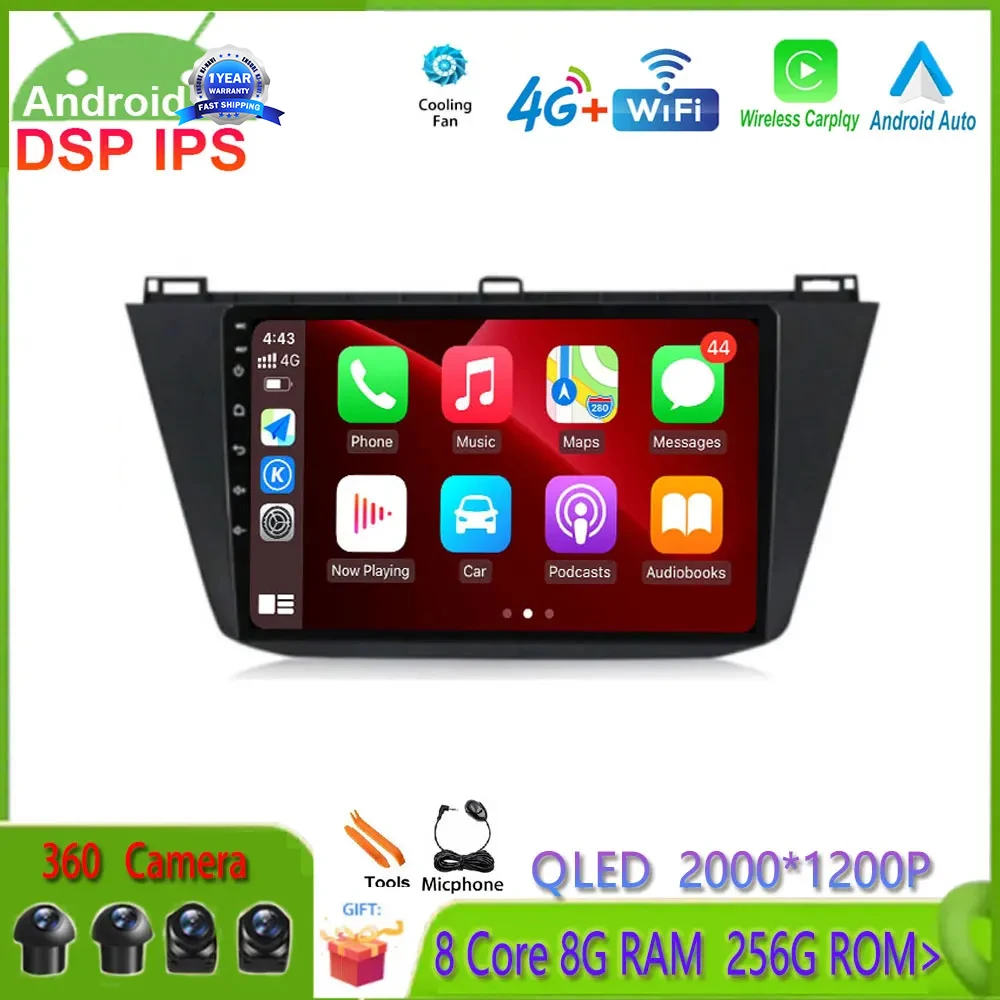 

Android 14 Navigation GPS For Volkswagen Tiguan 2 Mk 2016 2017 2018 2019 Car Radio Multimedia Video Player WiFi 4G Lte DVD