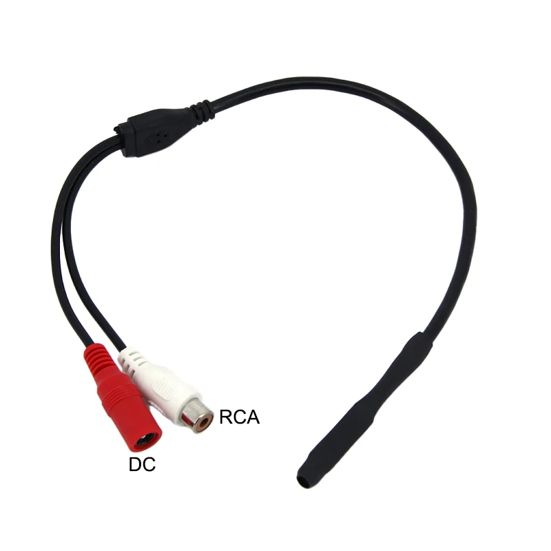 미니 마이크 픽업 사운드 모니터, 오디오 픽업, DC 12V RCA 전원 케이블, CCTV 비디오 카메라 DVR용, 1 개, 3 개