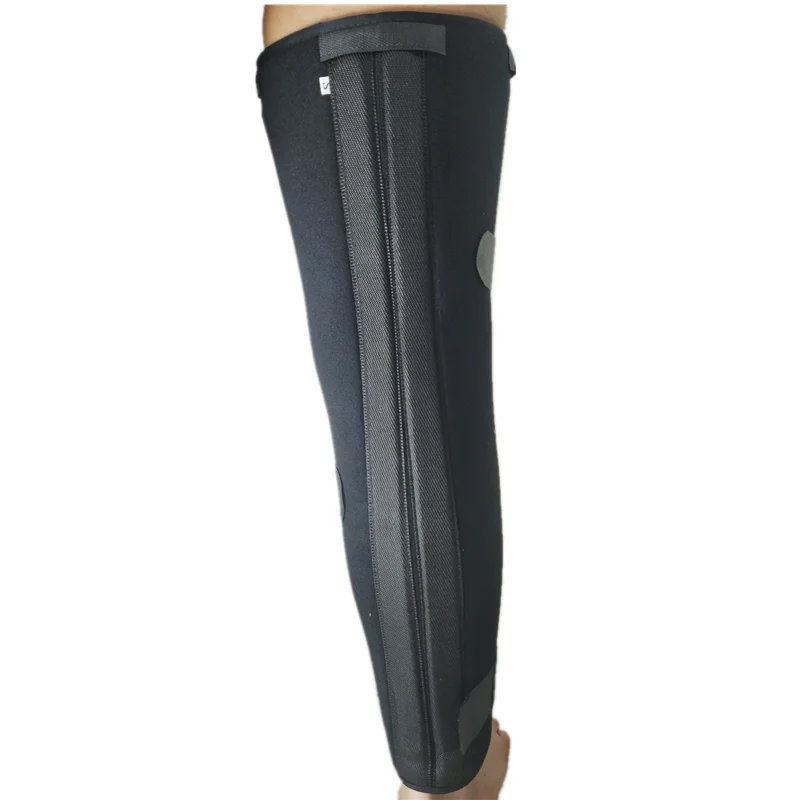 1pcs Three Panel Long Knee Leg Immobilizer Adjustable Fixed Splint Knee Brace Support Leg Fracture Straight Injury Recovery