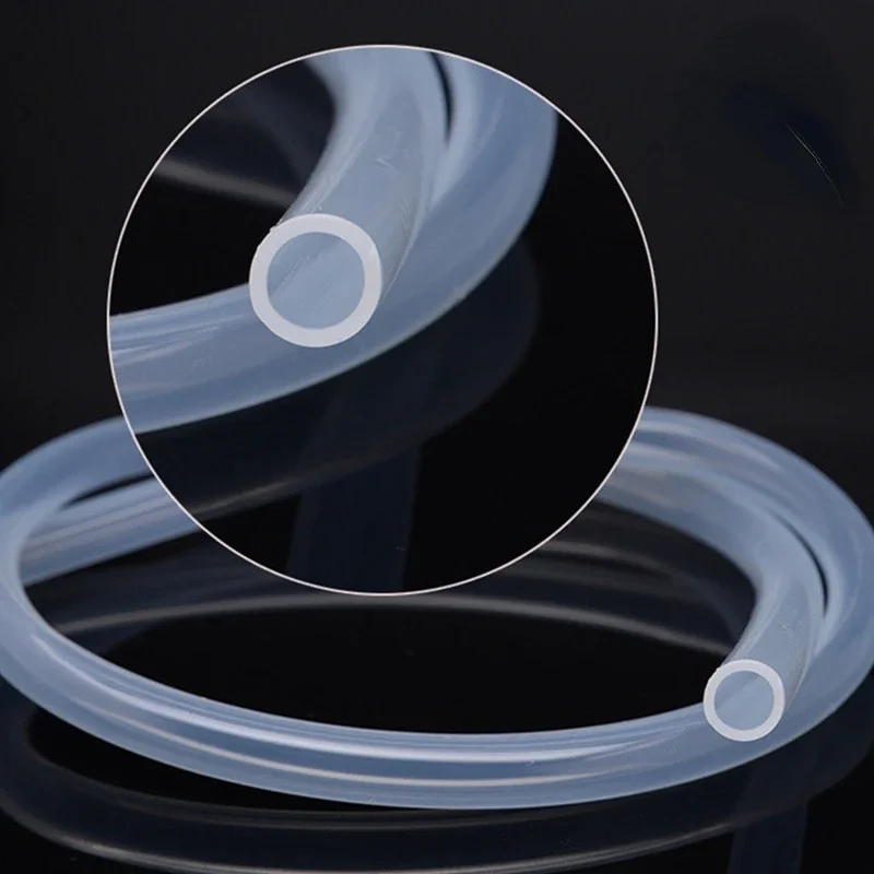 1M / 5M 10M Food Grade Clear Transparent Silicone Rubber Hose 4 5 6 7 8 9 10 11 12 14 16 mm Out Diameter Flexible Silicone Tube