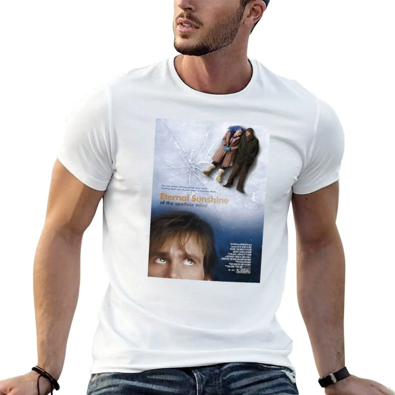 

Футболка Eternal Sunshine of the Spotless Mind Jim Carrey and Kate Winslet, мужские футболки с рисунком, мужская футболка, роскошная футболка