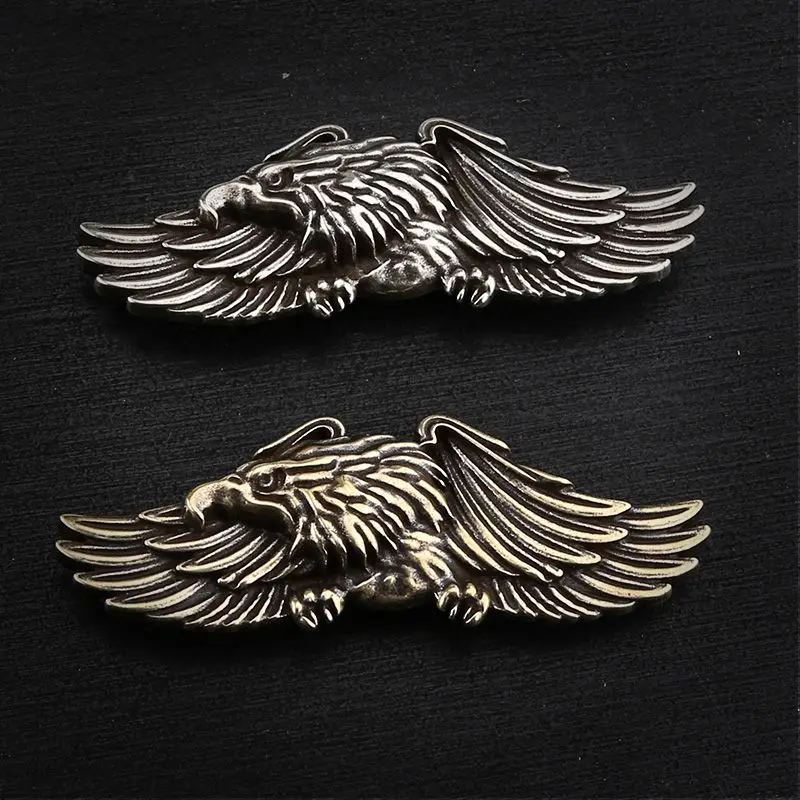 Brass Cupronickel Flying Eagle Carving Belt Decorative Concho Buttons Screw Back Buckle Luggage DIY Leather Goods Accessories