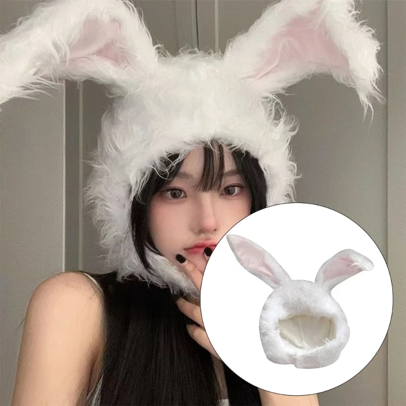 Funny Rabbits Hat Adult Role-Playing Hat Bunnies Hairy Novelty Party Hat