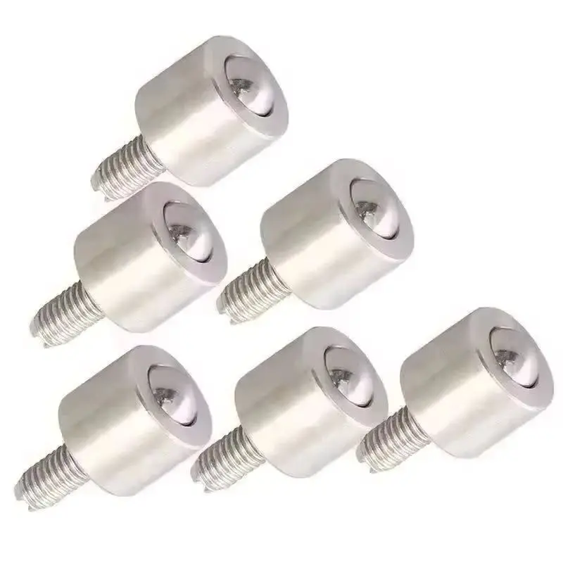 

20PCS Micro Precision Conveying Transfer Unit M6 Screw Ball Bearing Bull Eye Wheels Industrial Flexible Universal Ball Pulleys