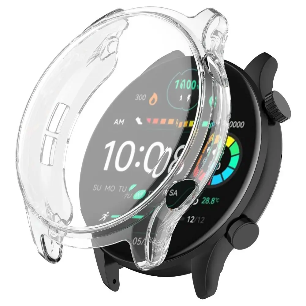 소프트 TPU 보호 케이스 풀 커버리지 스마트 시계 TPU 커버 액세서리 Haylou Solar Plus RT3 LS16 용 쉘 화면 보호기