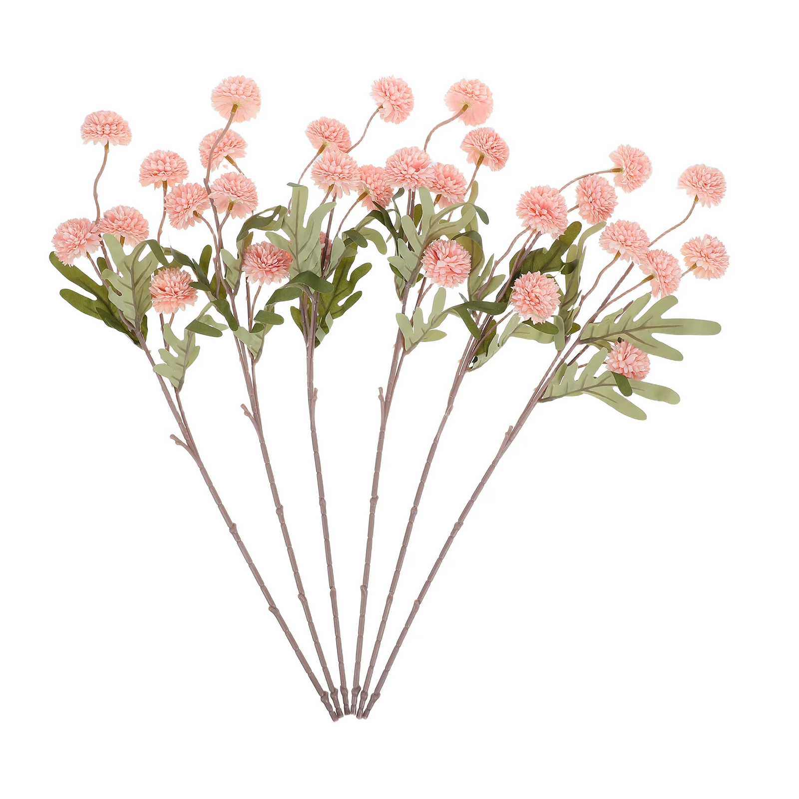 

6 Pcs Simulated Dandelion Decoration Artificial Plants Flower Bouquet Flowers for Wedding Pink Picks Autumnal Bridal Bride