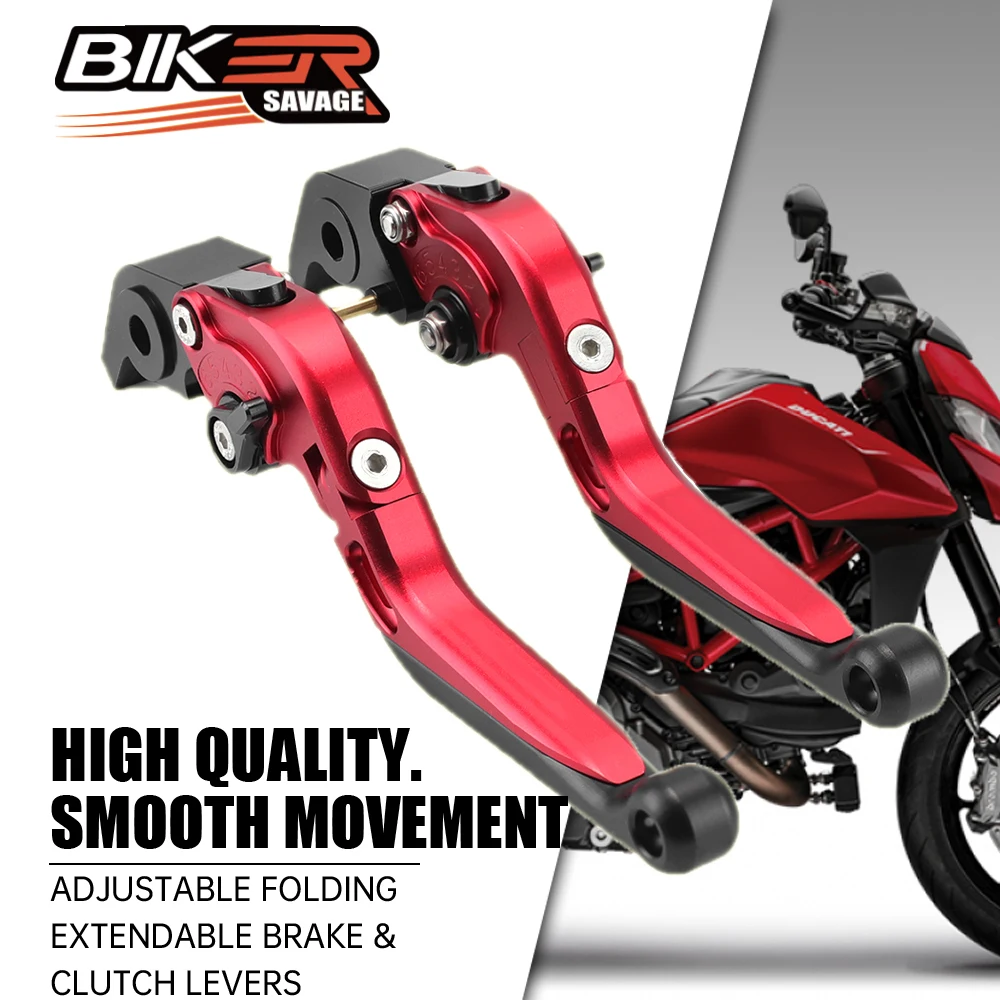 

Brake Clutch Levers Adjustable Folding Extendable Motorcycle Handlebar Motocross Accessories For DUCATI Hypermotard 950 SP 19-20