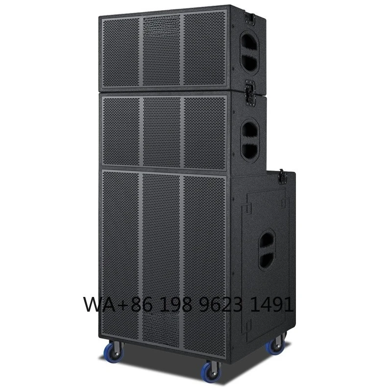 500W High Power 15inch Multi-functional Mobile Battery Line Array Speaker RGB Outdoor Stage Audio for Square Dance Performance