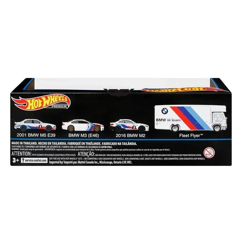 Original Hot Wheels Premium Car BMW Collector Diecast 1:64 Voiture Display Set Fleet Flyer BMV M2 M3 BMV M5 E39 Toys for Boys