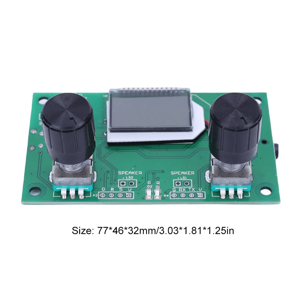 Modul penerima Radio FM Stereo Digital, dengan tampilan LCD modul frekuensi yang dapat disesuaikan Stereo 50hz-18KHz DC 3-5v Kit Radio DIY