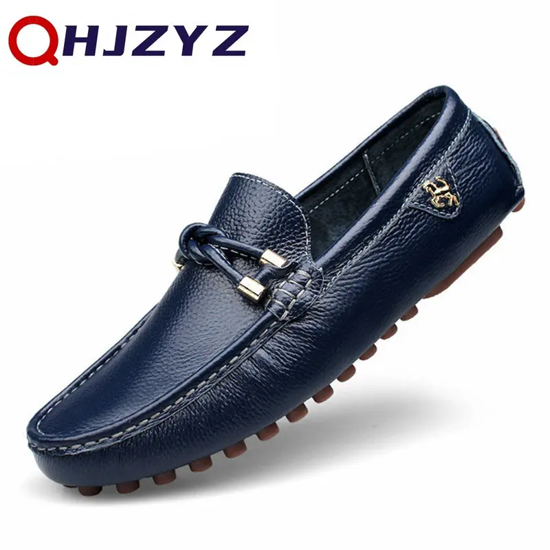 Leather Loafers For Men 2026 Handmade Moccasins Men Flats Casual Leather Shoes Luxury Comfy Mens Loafers Size 47 Zapatos Hombr