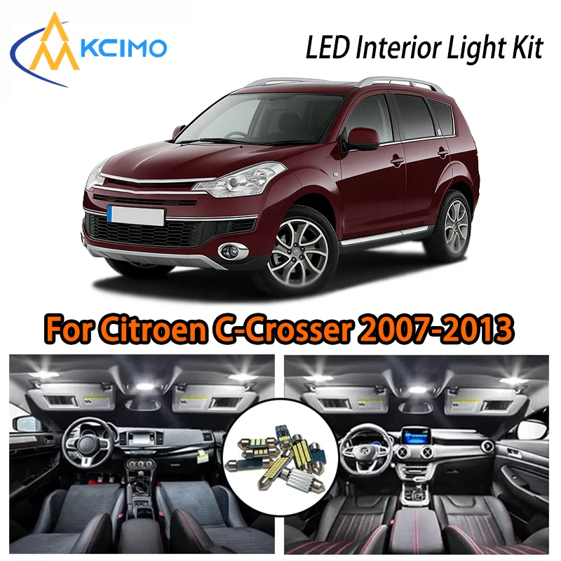 

Two Colors Choice LED Interior Lights For Citroen C-Crosser 2007-2013, Easy Install Atmosphere Light