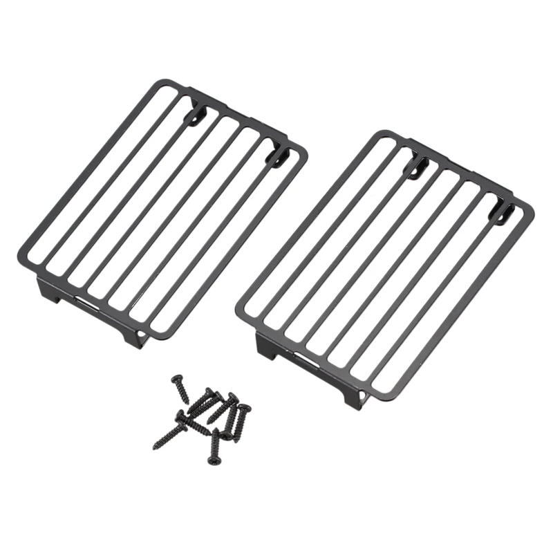 2Pcs Metal Front Side Lamp Guards Light Cover For 1/10 RC Crawler Traxxas TRX6 G63 TRX4 G500