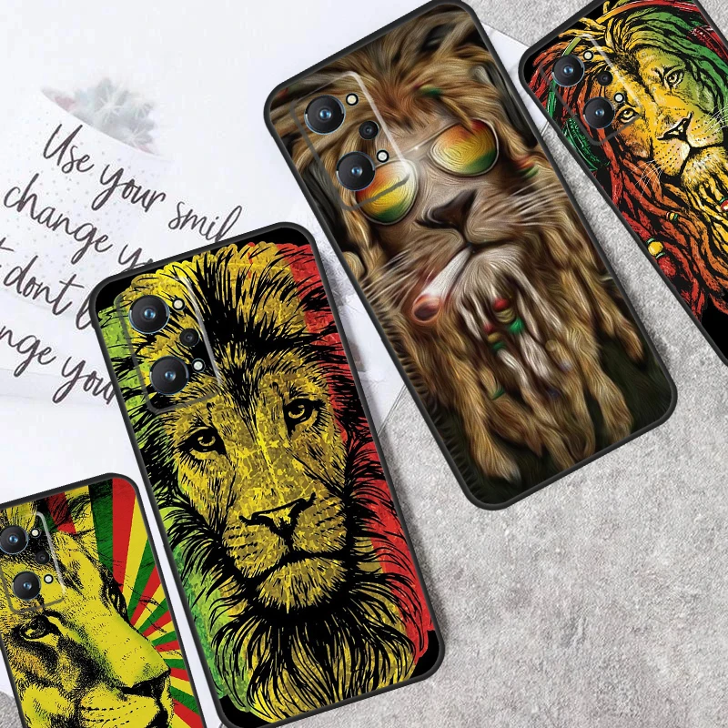 Rasta Lion For Realme 9 10 11 12 Pro Plus GT5 GT Neo5 C31 C33 C35 C11 C25s C21Y C51 C55 C53 C30 Case