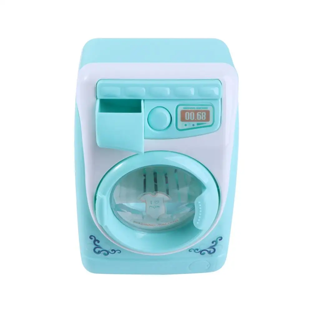 Cestino Giochi di imitazione Giocattolo Mini Mobili Simulazione Lavatrice Giocattoli Riempimento Acqua Giocattolo Mini Lavatrice elettrica