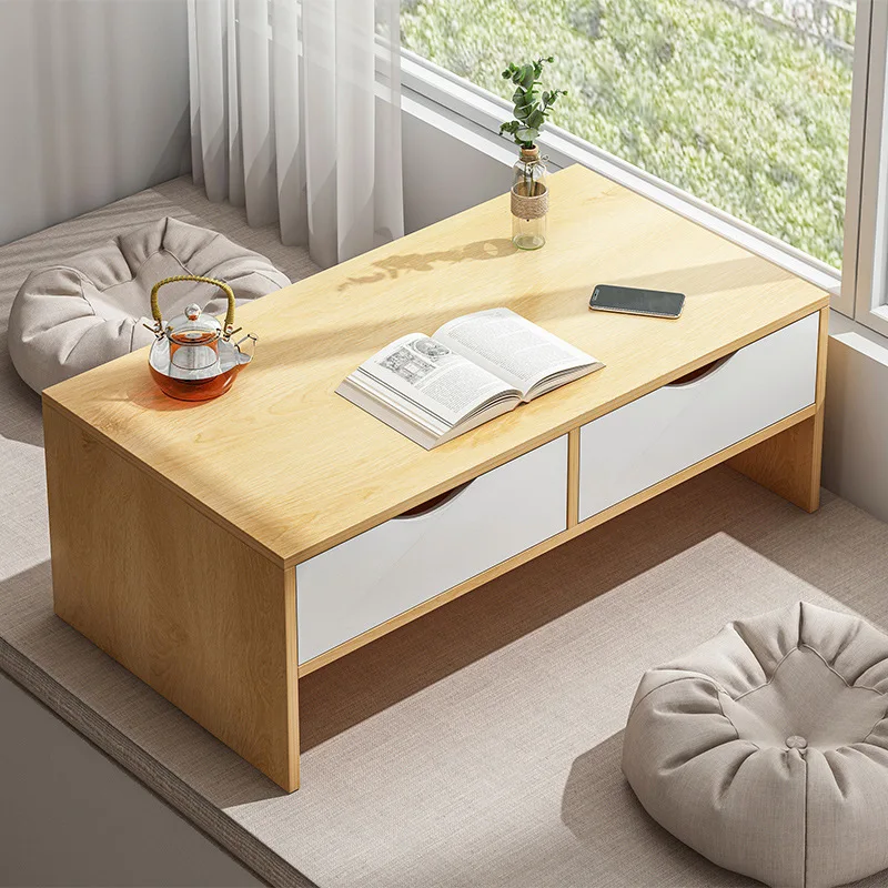 AOLIVIYA Sofa Floor Coffee Tea Table Portable Bed Folding Table Kang Bay Window Balcony Sitting Low Bedroom Desk